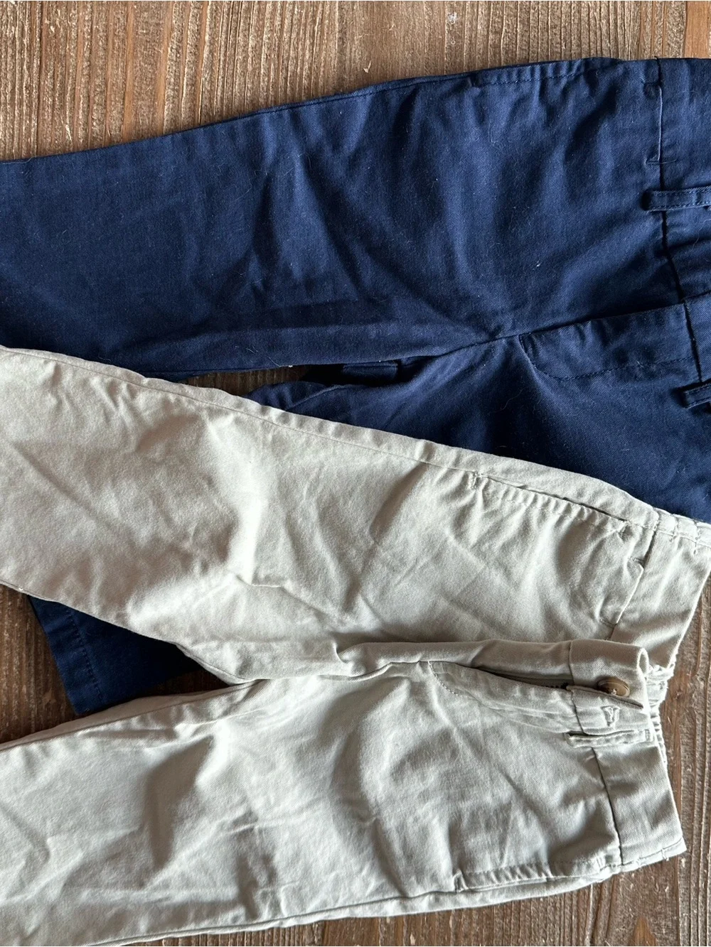Ralph Lauren Kids Navy & Khaki Elastic-Waist Chino Pants Set
